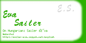 eva sailer business card